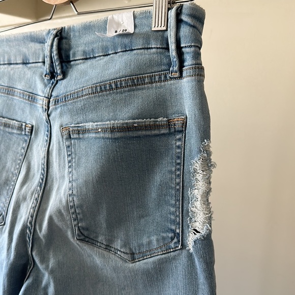 New Good American Good Legs skinny high rise distressed light wash ankle jean - Picture 12 of 15